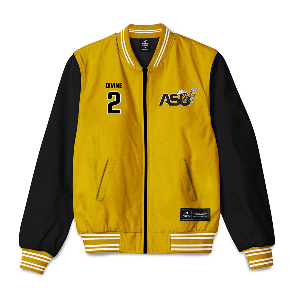Alabama State - NCAA Baseball : Breydon Divine - Bomber Jacket-0