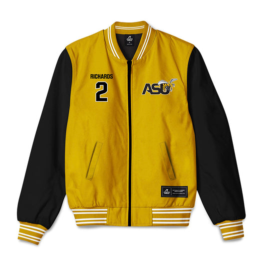 Alabama State - NCAA Women's Basketball : Mykelle Richards - Bomber Jacket-0