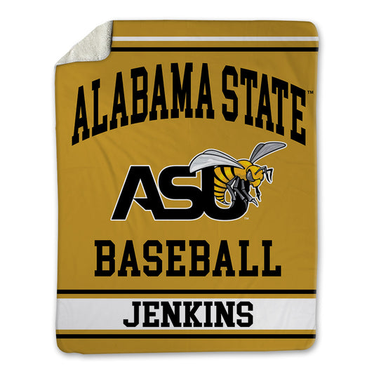 Alabama State - NCAA Baseball : Niguel Jenkins - Blanket-0