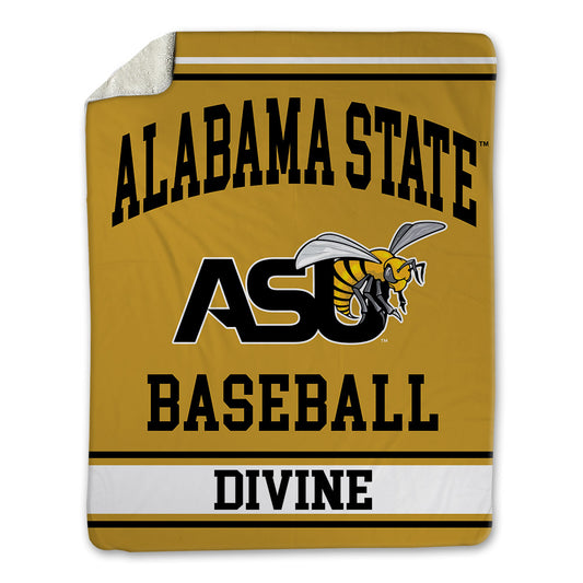 Alabama State - NCAA Baseball : Breydon Divine - Blanket-0