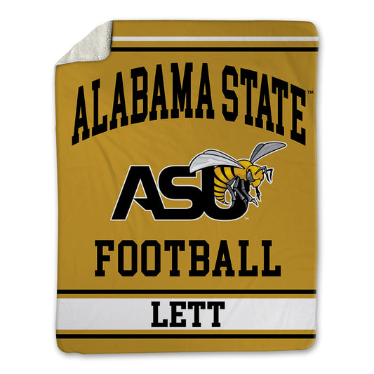 Alabama State - NCAA Football : TreJaun Lett - Blanket-0