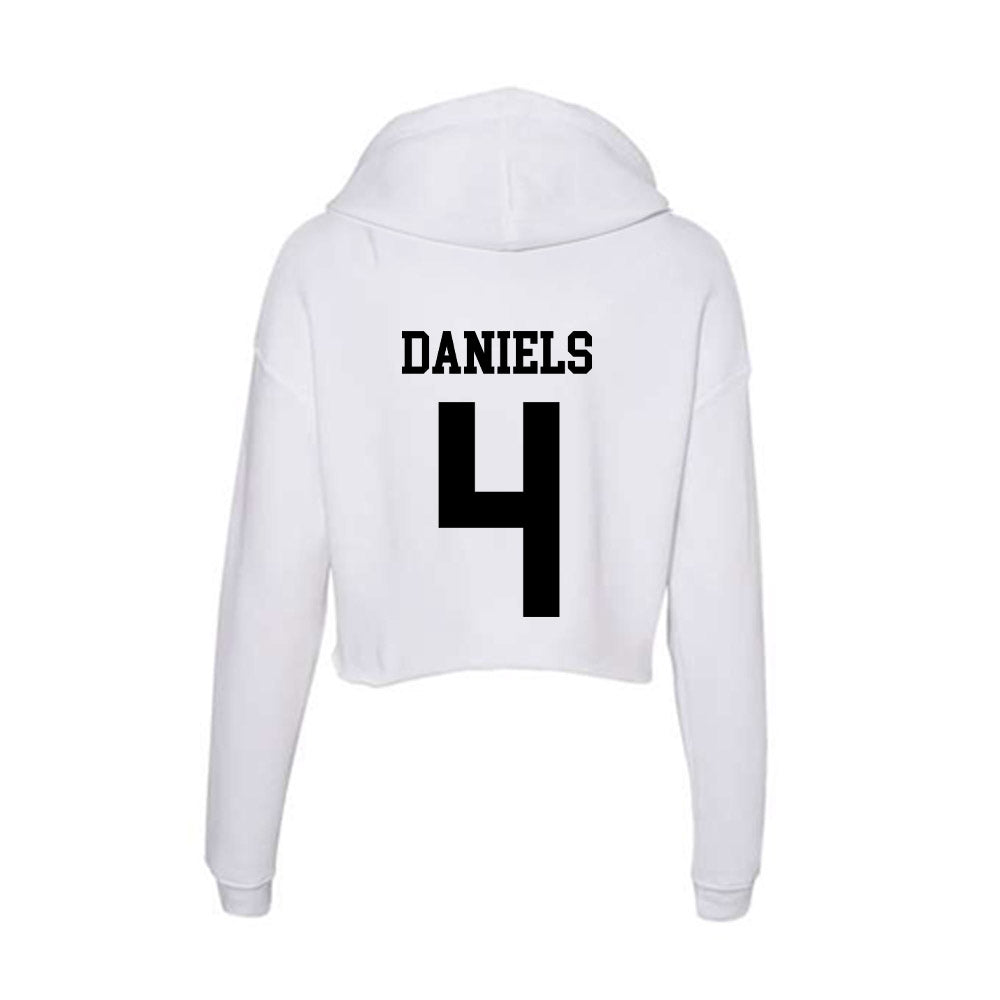 Alabama State - NCAA Women's Basketball : Aamori Daniels - Classic Shersey Women's Crop Fleece Hoodie-1
