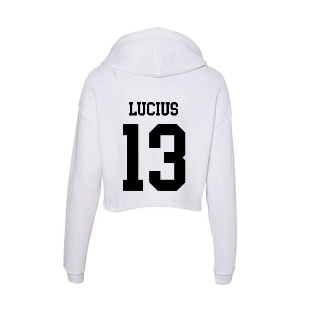 Alabama State - NCAA Football : Corey Lucius - Classic Shersey Women's Crop Fleece Hoodie-1