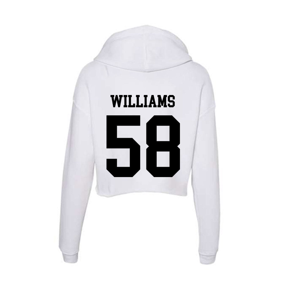 Alabama State - NCAA Football : Christian Williams - Classic Shersey Women's Crop Fleece Hoodie-1