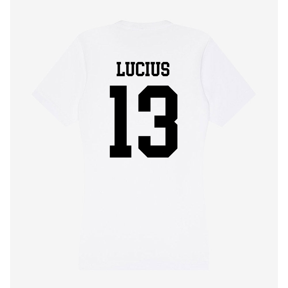 Alabama State - NCAA Football : Corey Lucius - Classic Shersey Women's V-Neck T-Shirt-1
