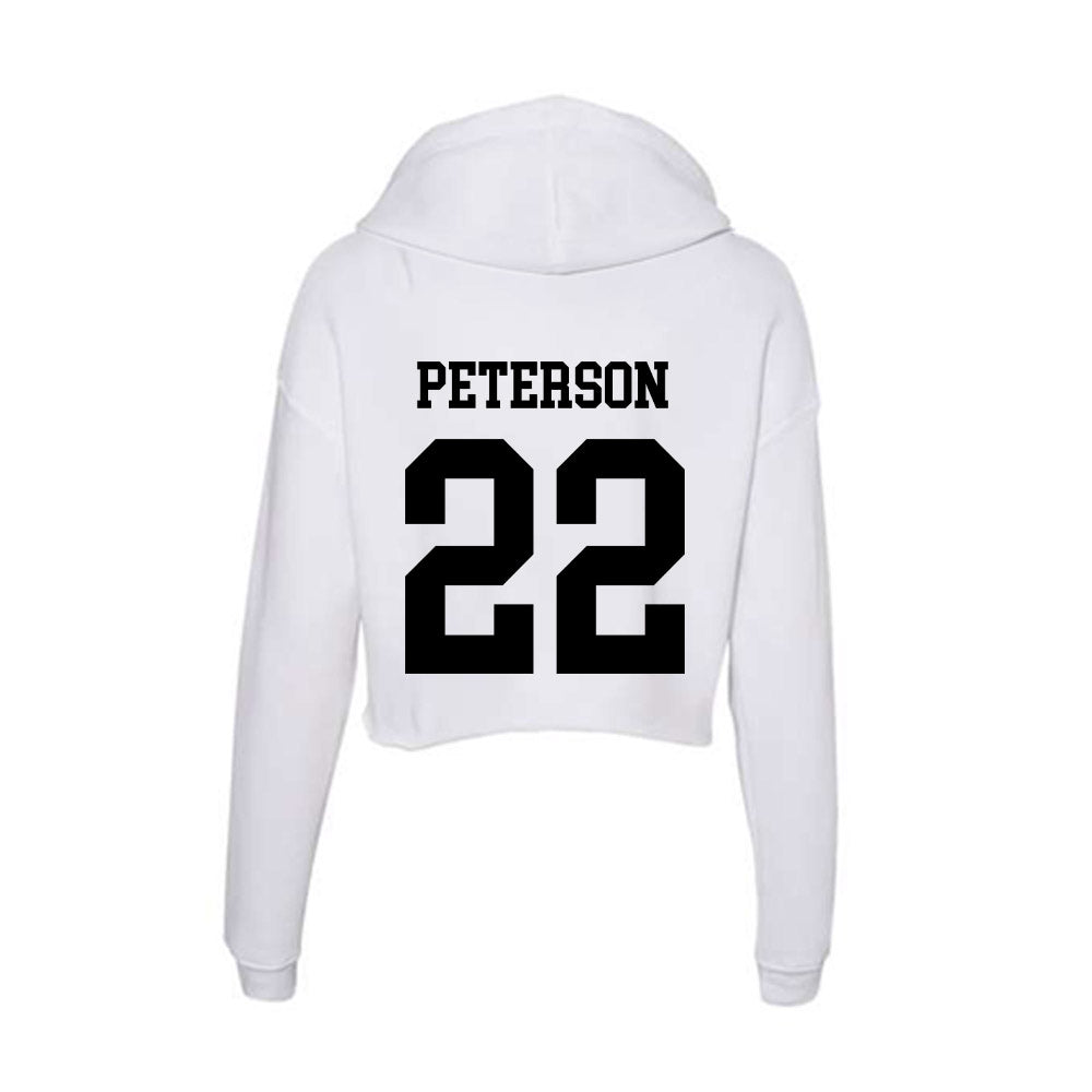 Alabama State - NCAA Women's Basketball : Clearia Peterson - Classic Shersey Women's Crop Fleece Hoodie-1