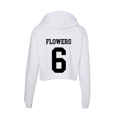 Alabama State - NCAA Women's Basketball : NyKeria Flowers - Classic Shersey Women's Crop Fleece Hoodie-1