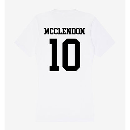 Alabama State - NCAA Women's Basketball : Charlese McClendon - Classic Shersey Women's V-Neck T-Shirt-1