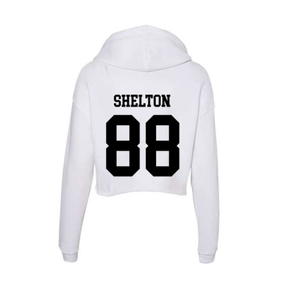 Alabama State - NCAA Football : Eldridge Shelton - Classic Shersey Women's Crop Fleece Hoodie-1