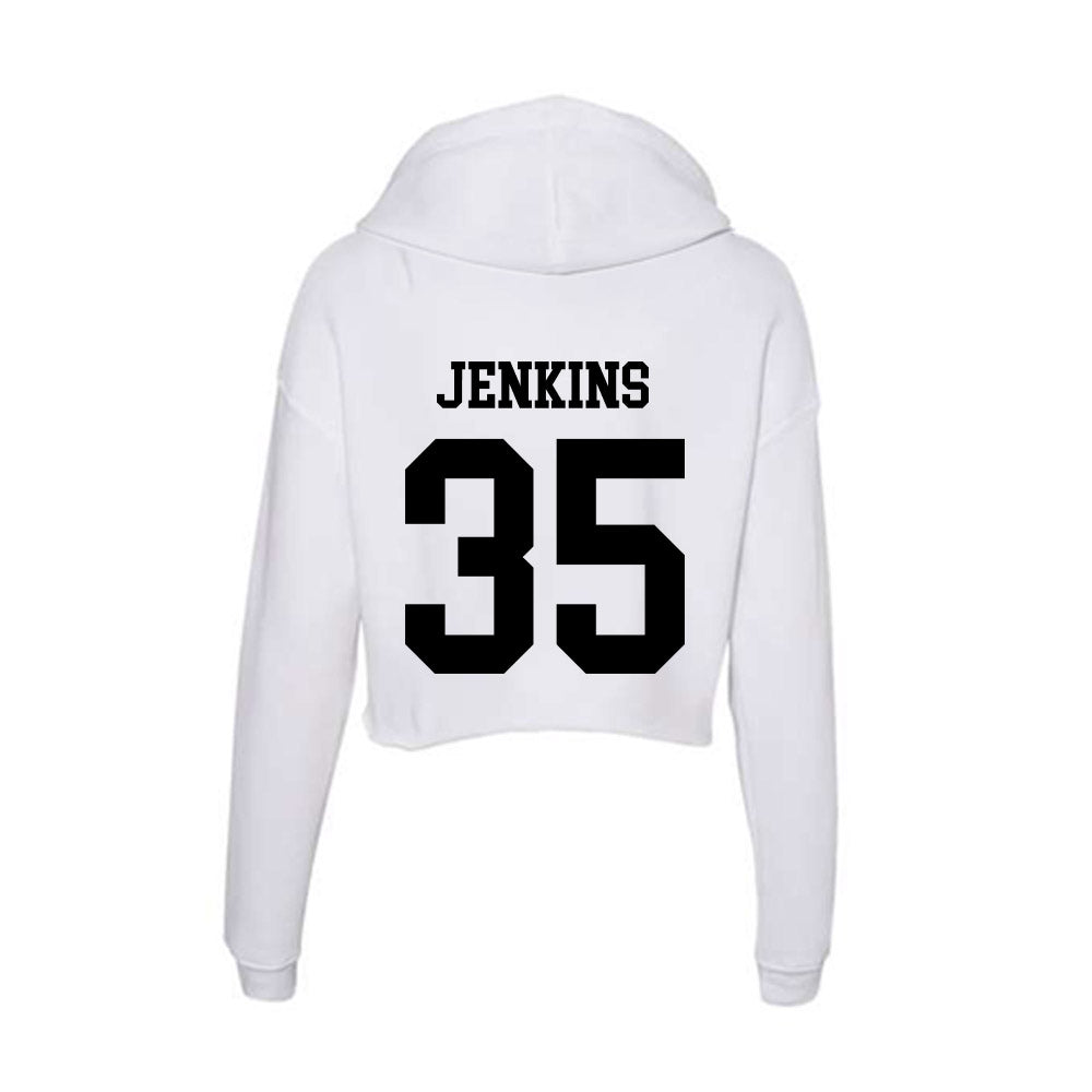 Alabama State - NCAA Baseball : Niguel Jenkins - Classic Shersey Women's Crop Fleece Hoodie-1
