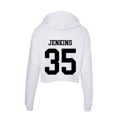 Alabama State - NCAA Baseball : Niguel Jenkins - Classic Shersey Women's Crop Fleece Hoodie-1