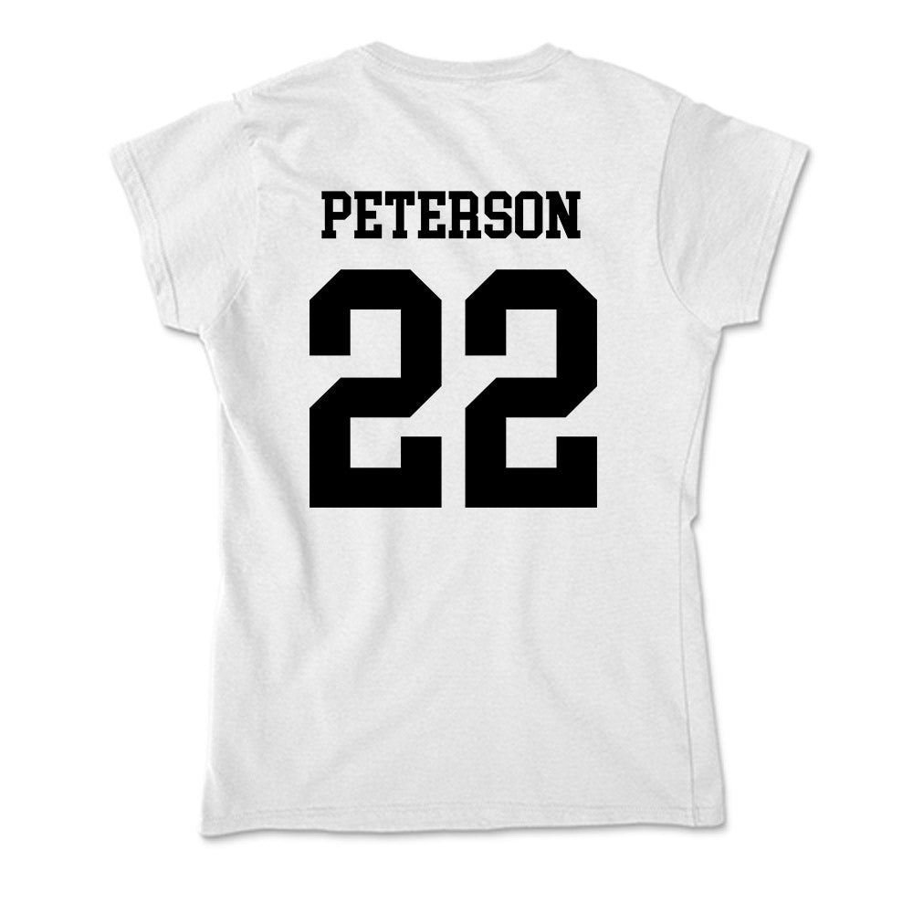 Alabama State - NCAA Women's Basketball : Clearia Peterson - Classic Shersey Soft Style Women’s T-Shirt-1