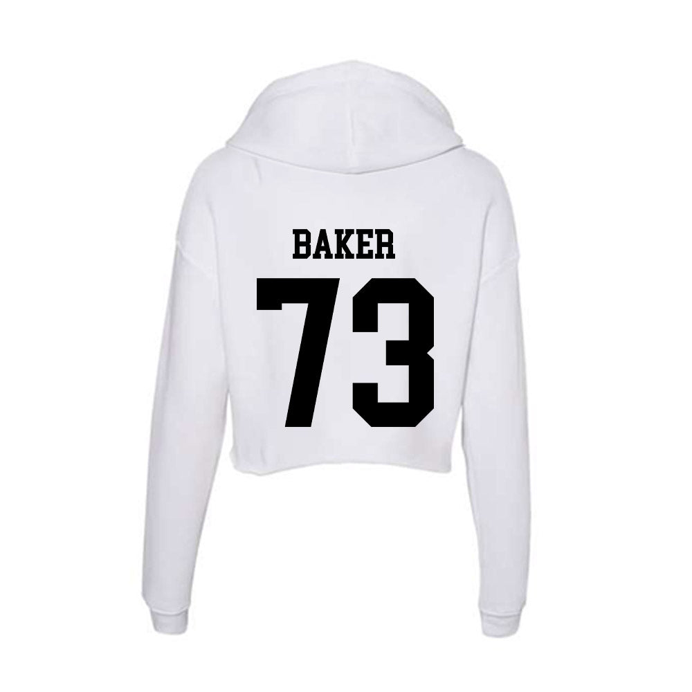 Alabama State - NCAA Football : Elijah Baker - Classic Shersey Women's Crop Fleece Hoodie-1