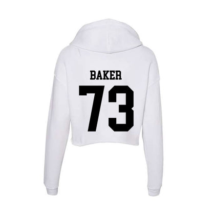 Alabama State - NCAA Football : Elijah Baker - Classic Shersey Women's Crop Fleece Hoodie-1