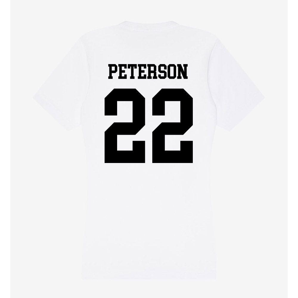 Alabama State - NCAA Women's Basketball : Clearia Peterson - Classic Shersey Women's V-Neck T-Shirt-1