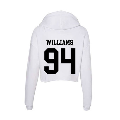 Alabama State - NCAA Football : Christian Williams - Classic Shersey Women's Crop Fleece Hooded Sweatshirt-1