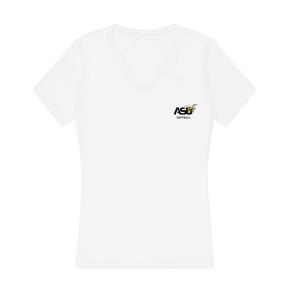 Alabama State - NCAA Softball : Amanda Cintron - Classic Shersey Women's V-Neck T-Shirt-0