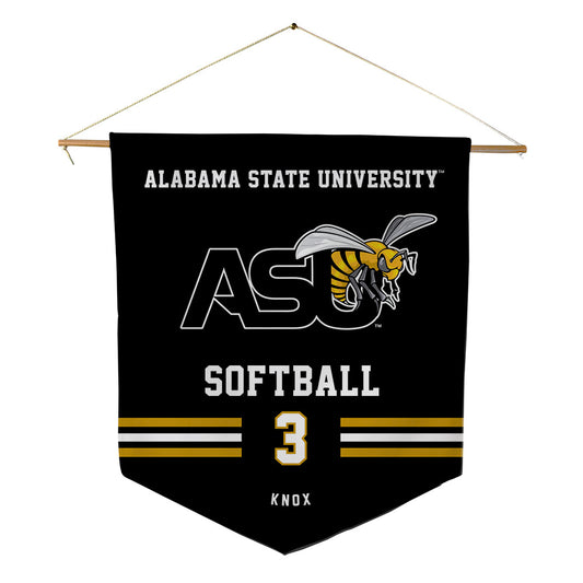 Alabama State - NCAA Softball : Angelina Knox - Pennant - 18" x 21"-0