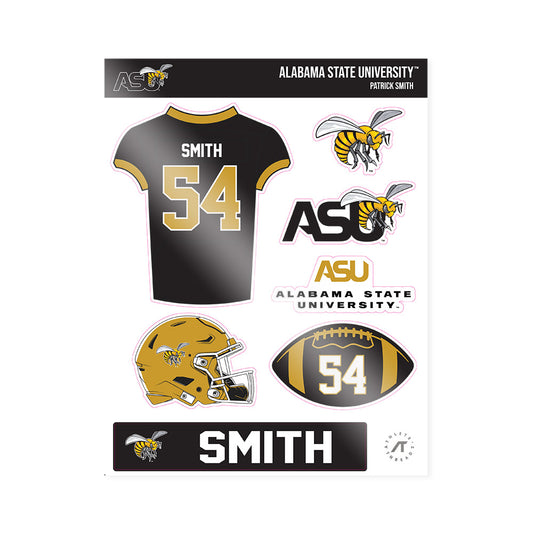 Alabama State - NCAA Football : Patrick Smith - Sticker Sheet-0