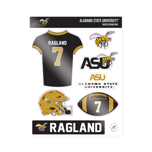 Alabama State - NCAA Football : Braylen Ragland - Sticker Sheet-0