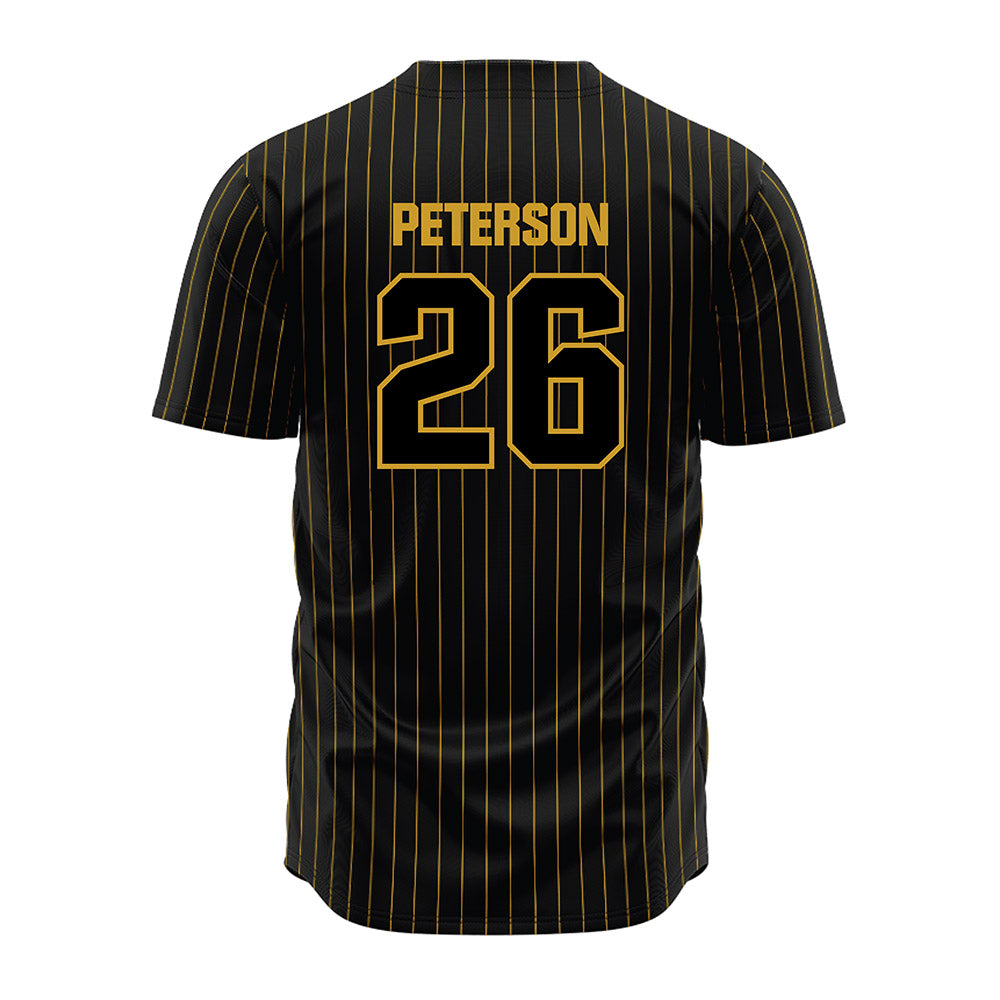 Alabama State - NCAA Baseball : James Peterson - Black Jersey-1