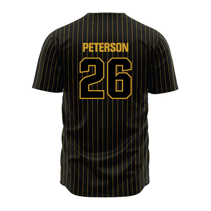 Alabama State - NCAA Baseball : James Peterson - Black Jersey-1