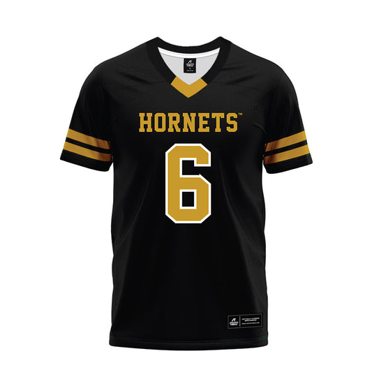 Alabama State - NCAA Football : Ajai Harrell - Black Premium Football Jersey-0