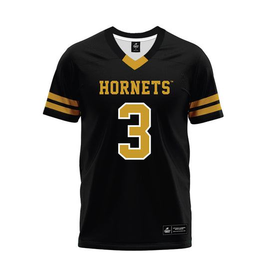 Alabama State - NCAA Football : James Hayes - Black Premium Football Jersey-0