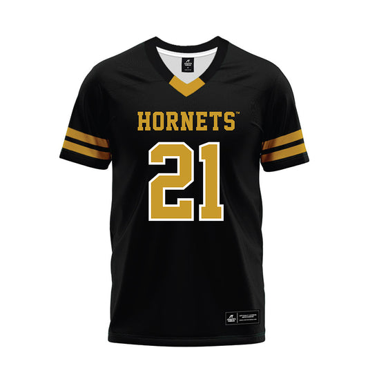 Alabama State - NCAA Football : Tre Phillips III - Black Premium Football Jersey-0