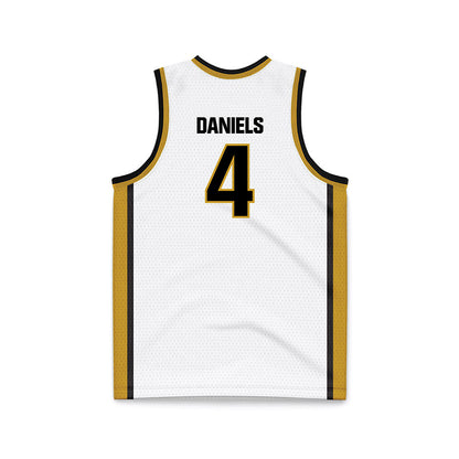 Alabama State - NCAA Women's Basketball : Aamori Daniels - White Basketball Jersey-1