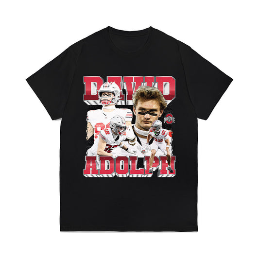 Ohio State - NCAA Football : David Adolph - Caricature Comfort Colors T-Shirt-0