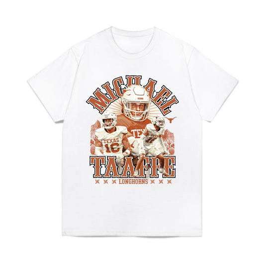Texas - NCAA Football : Michael Taaffe - Collage Comfort Colors T-Shirt-0