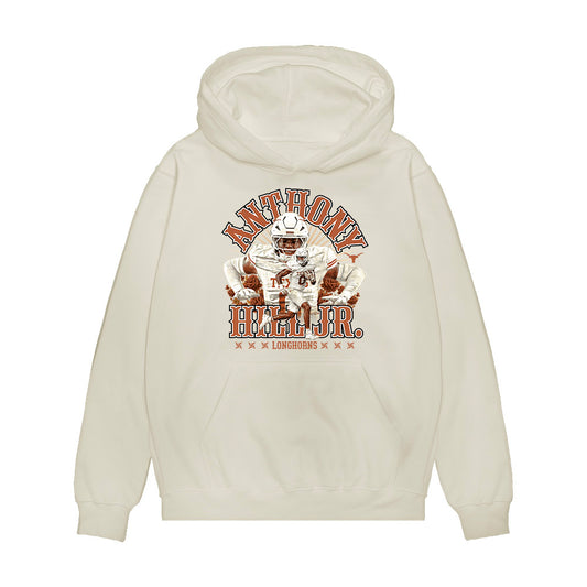 Texas - NCAA Football : Anthony Hill Jr - Collage Premium Hooded Sweatshirt-0