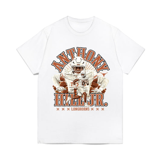 Texas - NCAA Football : Anthony Hill Jr - Collage Comfort Colors T-Shirt-0