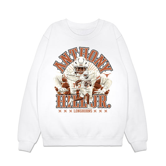 Texas - NCAA Football : Anthony Hill Jr - Collage Premium Crewneck Sweatshirt-0