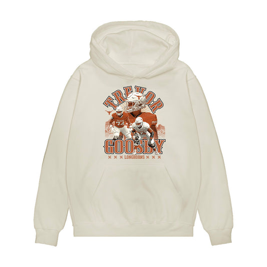 Texas - NCAA Football : Trevor Goosby - Collage Premium Hooded Sweatshirt-0