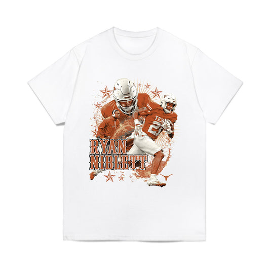Texas - NCAA Football : Ryan Niblett - Collage Comfort Colors T-Shirt-0