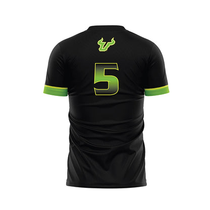 USF - NCAA Men's Soccer : Mikhail Keise - Black Soccer Jersey-1