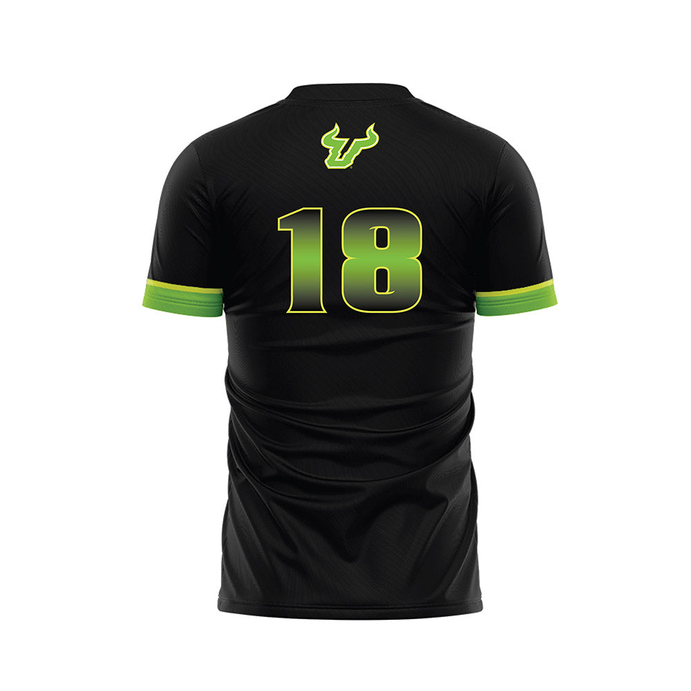 USF - NCAA Men's Soccer : Asher Jones - Black Soccer Jersey-1