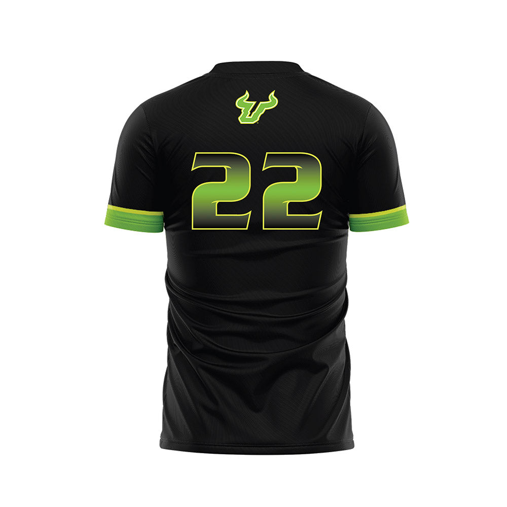 USF - NCAA Men's Soccer : Luka Zujovic - Black Soccer Jersey-1