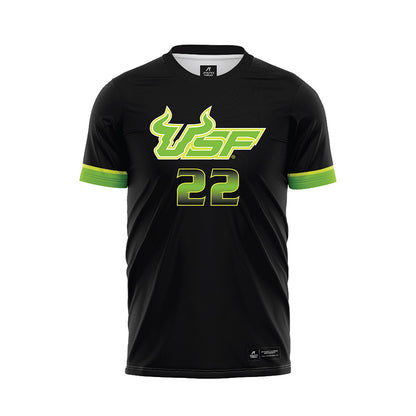 USF - NCAA Men's Soccer : Luka Zujovic - Black Soccer Jersey-0