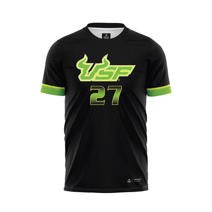 USF - NCAA Men's Soccer : Yanis Lasri - Black Soccer Jersey-0