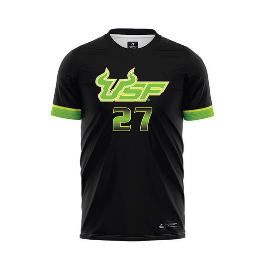 USF - NCAA Men's Soccer : Yanis Lasri - Black Soccer Jersey-0