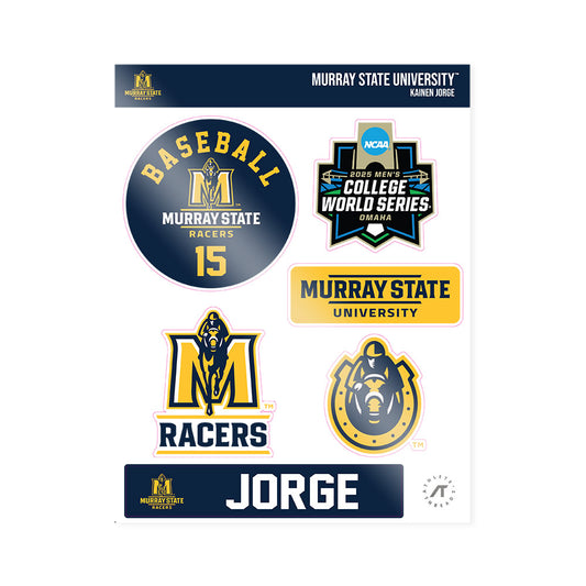 Murray State - NCAA Baseball : Kainen Jorge - World Series Sticker Sheet-0