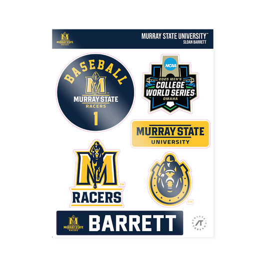 Murray State - NCAA Baseball : Sloan Barrett - World Series Sticker Sheet-0