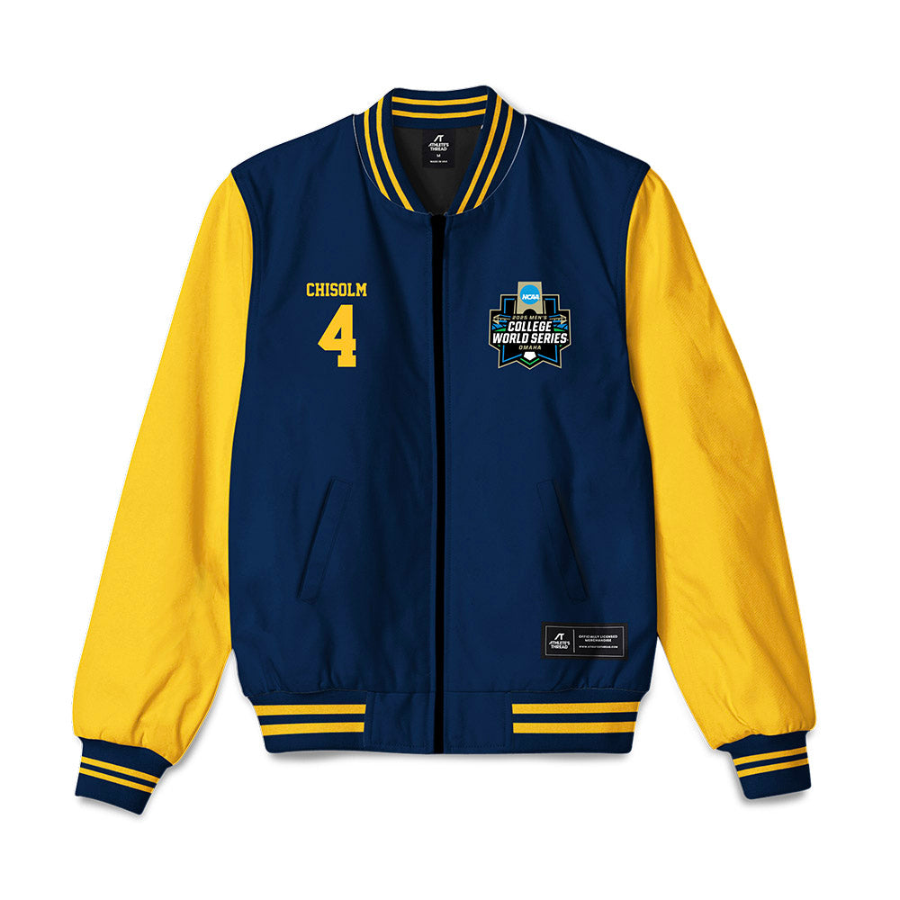Murray State - NCAA Baseball : Connor Chisolm - Bomber Jacket-0