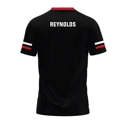 Nebraska - NCAA Football : Jase Reynolds - Black Premium Football Jersey-1