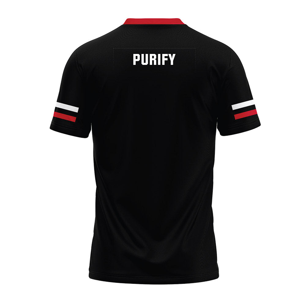 Nebraska - NCAA Football : Maurice Purify - Black Premium Football Jersey-1