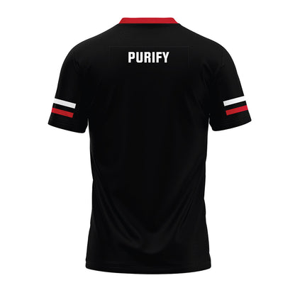 Nebraska - NCAA Football : Maurice Purify - Black Premium Football Jersey-1