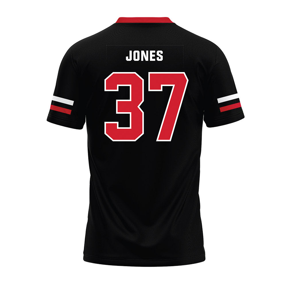Nebraska - NCAA Football : Donovan Jones - Black Premium Football Jersey-1